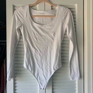 White thong style bodysuit
